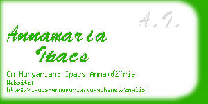 annamaria ipacs business card